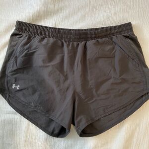 Women’s Under Armour Running Shorts Gray Medium